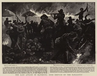 Mafekingへの最後の攻撃、Baralongsによる良いサービス